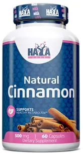 Natural Cinnamon, 500 mg, 60 capsule, Haya Labs
