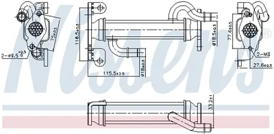 Radiator EGR potrivit IVECO DAILY V, DAILY VI 2.3D 09.11