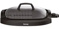 Grătar electric Tefal - CB6A0830, 2000W, antiaderent, plat/nervat, negru