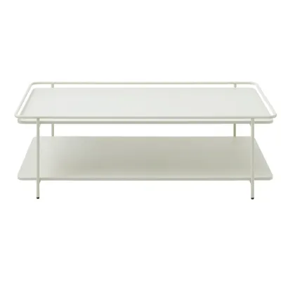 Măsuță de cafea gri deschis din metal 55x110 cm Yuba – Unique Furniture