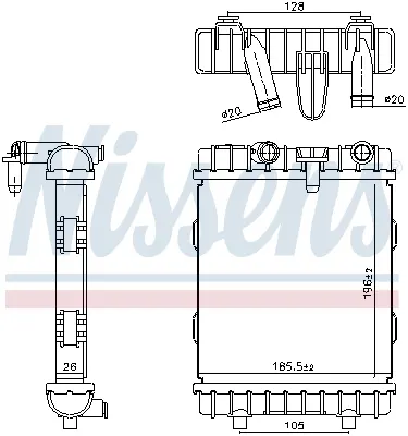 Radiator racire motor Stanga potrivit SEAT TARRACO; SKODA KAROQ, KODIAQ; VW TIGUAN 2.0 2.0D