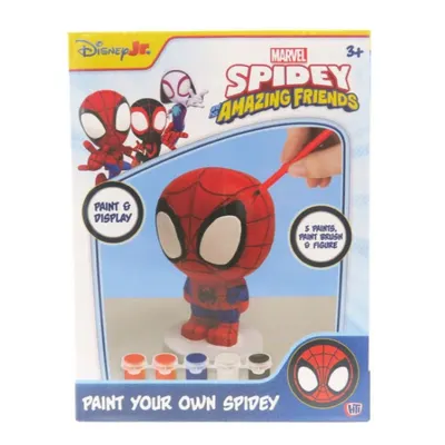 Figură strălucitoare de colorat Spidey and Friends, gips