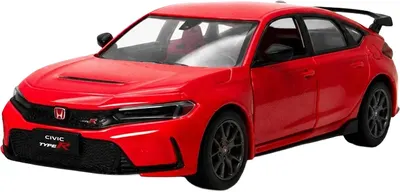 Mașinuță metalică Kinsmart - 2024 Honda Civic Type R, 1:36, roșu