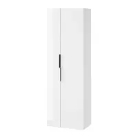Dulap baie suspendat Cersanit City, 2 usi, 180 cm, alb