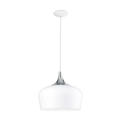Lampa suspendata OBREGON alb, chrome 220-240V,50/60Hz IP20