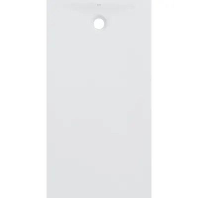 Cadita de dus dreptunghiulara, din rasina de piatra, alba, 140x100x4 cm, pentru inzidire, Geberit, Olana