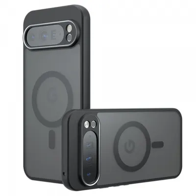 Husa MagSafe pentru Google Pixel 9 Pro XL, Techsuit, PureFrost, Neagra Satinata