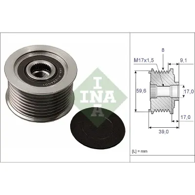 Sistem roata libera, generator INA 535 0049 10