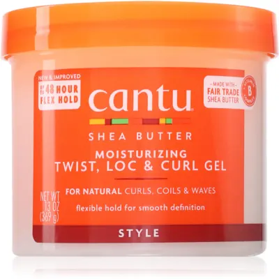 CANTU Shea Butter Moisturizing Twist, Loc & Curl Gel crema styling pentru definire si modelare 370 g