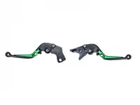 Set 2 manete frana si ambreiaj reglabile si rabatabile Suzuki SV650 99-09 V-Strom 04-10, culoare verde