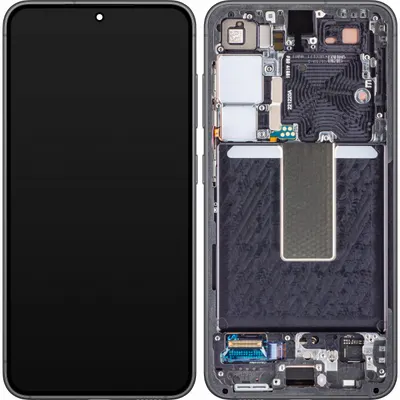 Display cu Touchscreen Samsung Galaxy S23 S911, cu Rama, Negru (Phantom Black), Service Pack GH82-30480A