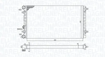 Radiator motor (Manual) potrivit VW NEW BEETLE 1.4-2.5