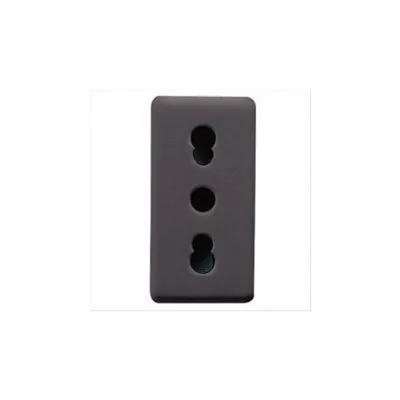 Priza Italian Standard 250v Ac - 2p+e 16a- 1 Module - System Black