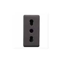 Priza Italian Standard 250v Ac - 2p+e 16a- 1 Module - System Black