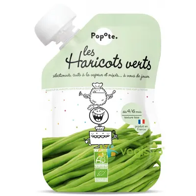 Piure cu 40% Fasole Verde +4/6 Luni Ecologic/Bio 120g
