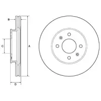 Disc frana DELPHI BG4744C