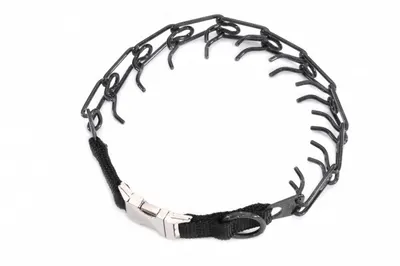 Zgarda forta, otel inoxidabil negru, ajustabila, 3.2 mm x 53 cm