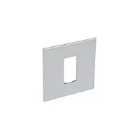 French and German standard plate versiune patrata 1 module - soft alu