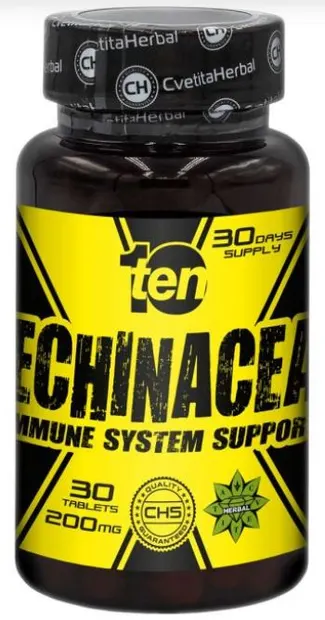 10/ten Echinacea, 200 mg, 30 tablete, Cvetita Herbal
