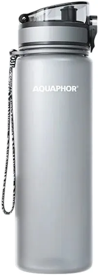 Sticlă de apă filtrantă Aquaphor - City, Filter, 0.8 l, gri