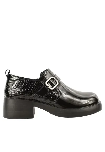 Pantofi casual - dama - X470010 - negru - piele naturala - Negru