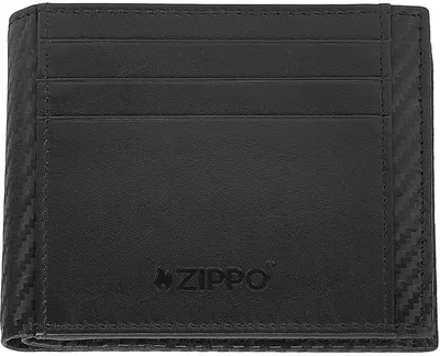 Portofel Zippo Carbon - Cu buzunar pentru monede