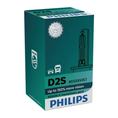 Bec auto xenon pentru far Philips X-tremeVision gen 2 +150% D2S 35W 85V 85122XV2C1