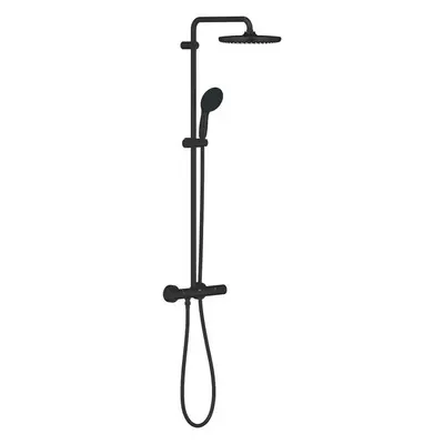 Sistem de dus Grohe 266702431, cu baterie termostatata Tempesta 250, Negru mat