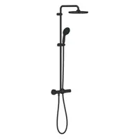 Sistem de dus Grohe 266702431, cu baterie termostatata Tempesta 250, Negru mat
