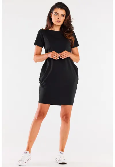 Rochie dama Bumbac - M291 - Neagra