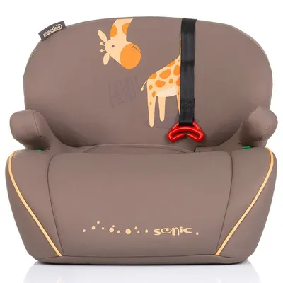 Inaltator auto Chipolino Sonic Giraffe I-Size 125-150 cm cu sistem Isofix si Testat ADAC