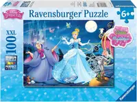 Puzzle cu brocart Ravensburger din 100 XXL de piese - Cenușăreasa fermecătoare
