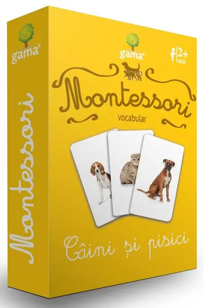 Câini și pisici. Cărţi de joc Montessori - Board book - ***