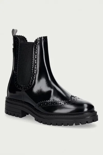 Barbour ghete scurte pentru femei din piele Fawne