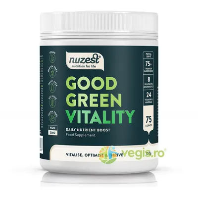 Shake Proteic cu Multivitamine si Superalimente Good Green Vitality 300g