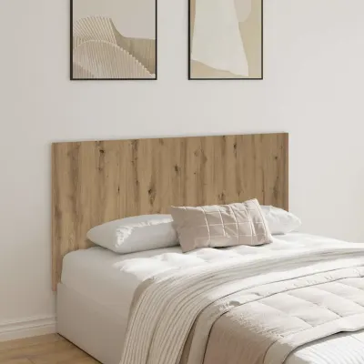 vidaXL Tăblie de pat cu LED, stejar artizanal, 160x1,5x80 cm, lemn
