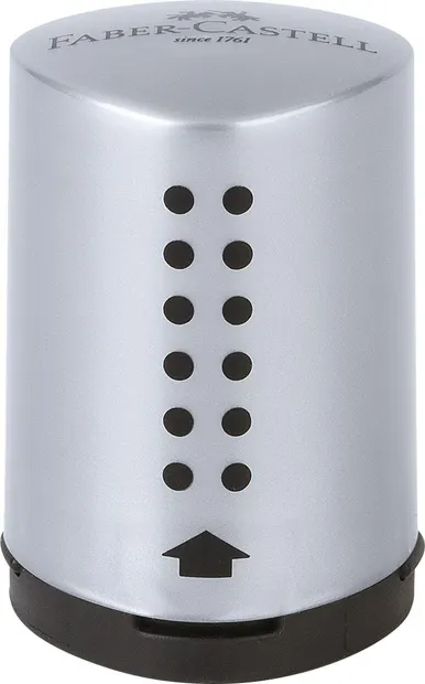 Faber-Castell Grip- 2001, simplu, cu recipient, gri