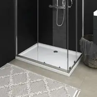 Gossi cadita de dus dreptunghiulara din abs, alb, 80x110 cm