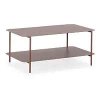Măsuță de cafea teracotă din metal 58x90 cm Beatrix – MOME