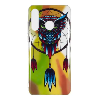 Husa silicon Compatibila cu Huawei P30 Lite Fosforescent model Owl Dreamcatcher, Silicon, TPU Multicolor Engros