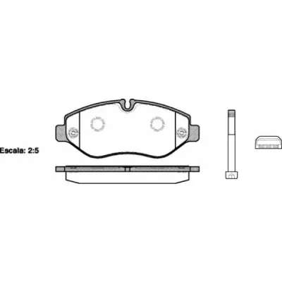 Set placute frana, frana disc REMSA 1245.10