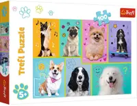 Puzzle Trefl din 100 de piese - In lumea catelusilor