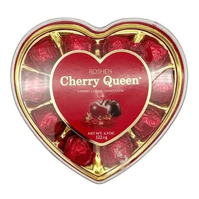 Praline de Ciocolată cu Lichior de Cireșe Roshen Cherry Queen, 122g – Pachet En-gros