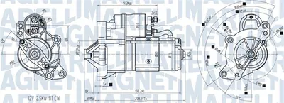 Electromotor (12v, 2,5kw) Potrivit Citroen C4, C4 Grand Picasso Ii, C4 I, C4 Picasso I, C4 Spacetourer, C5 Ii, C5 Iii, C6, C8, C-Crosser, C-Crosser Enterprise, Ds4, Ds5 2.0d 2.2d 02.04