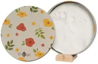 Cutie rotundă metalică pentru amprenta bebelușului cu suport Petit Artichaut - Little Prairie