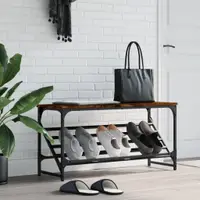 Gossi pantofar, stejar fumuriu, 90x30x45cm, lemn prelucrat