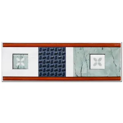 Brau decorativ faianta baie / bucatarie Ocana Verde 8 x 25