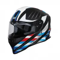 Casca moto integrala copii, Origine Dinamo Foolish, culoare negru mat alb, marime YL