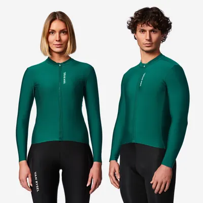Bluză ciclism de șosea primăvară-toamnă RCR-R 2 Verde Unisex