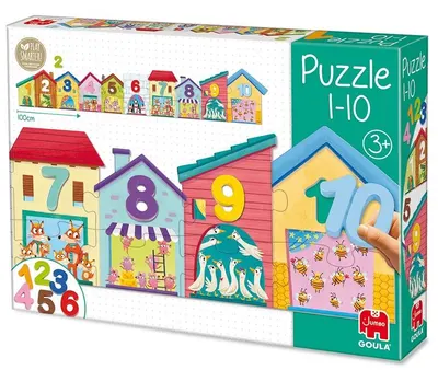 Goula Puzzle de numărat, 30 de piese